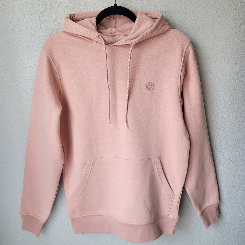 Barney Cools Badge Hoodie Size Small Color Pink NWT